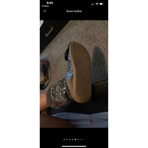 Vs pINK mukluks fur lined sequin boots M y2k htf - Picture 5 of 10